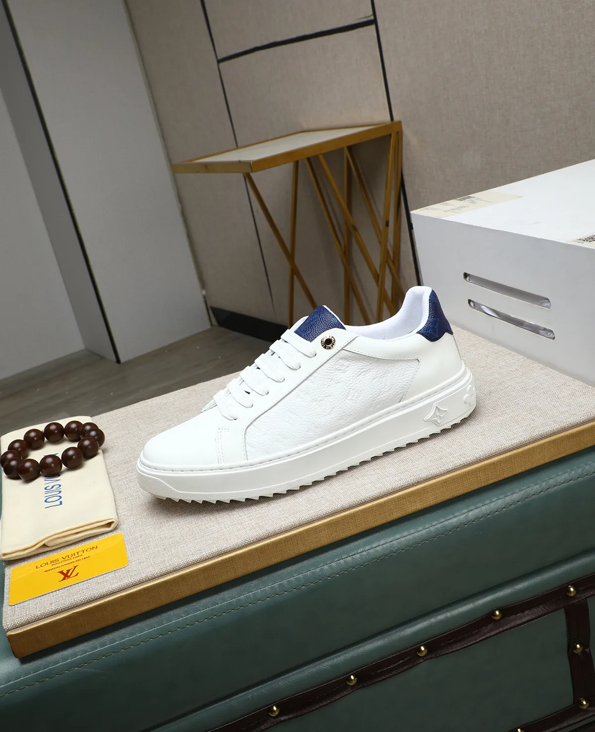 Men's men's shoes 💰540 📛📛(Niuli) high-end [LOUIS VUITTON] Louis Vuitton official website synchronized new products 👟Milan fashion catwalk style 🇰🇾🇰🇾LV family logo, celebrity style, a must-have for fashionistas ⚠️Top-layer calfskin ➕Cow leather lining ➕Mesh lining Official website original special outsole👞Number 38-44